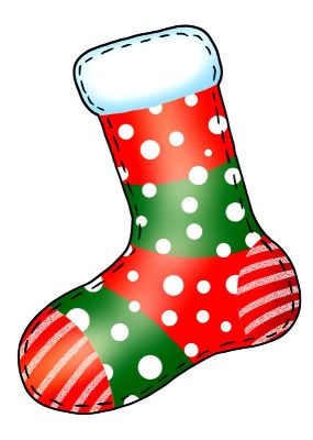 油画-圣诞袜 圣诞袜,插画,俏皮,装饰画