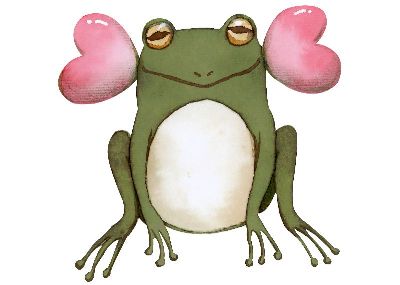 油画-蛙 插画 俏皮,装饰画