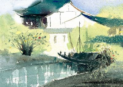 油画-春之风光一 春光,装饰画