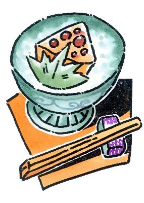油画-日式凉菜 东方美食,装饰画