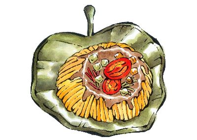 油画-番茄面 东方美食,装饰画