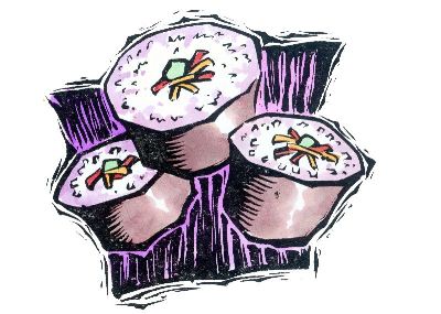 油画-寿司紫菜套餐 东方美食,装饰画