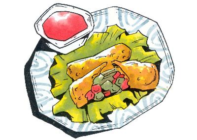 油画-主食蔬菜包 东方美食,装饰画