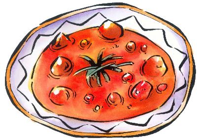 油画-番茄饼 东方美食,装饰画
