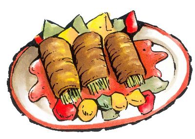 油画-蔬菜包 东方美食,装饰画
