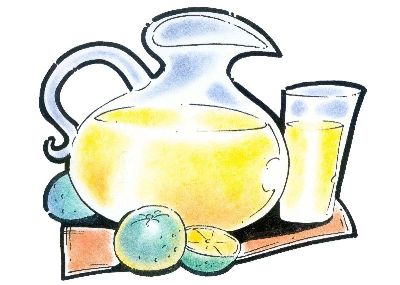 油画-橙汁 西方美食,装饰画