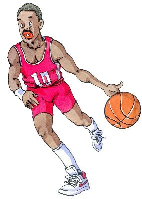 油画-篮球 运动 人物,装饰画
