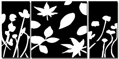 组合画-黑白艺术 黑白装饰画,彩绘,抽象