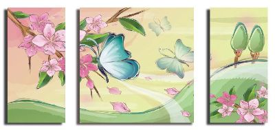 组合画－蝴蝶 动物 彩绘