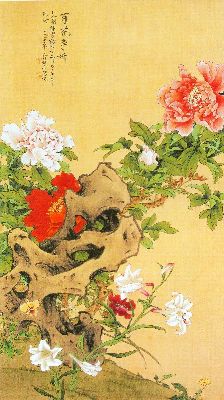 百花争妍 国画