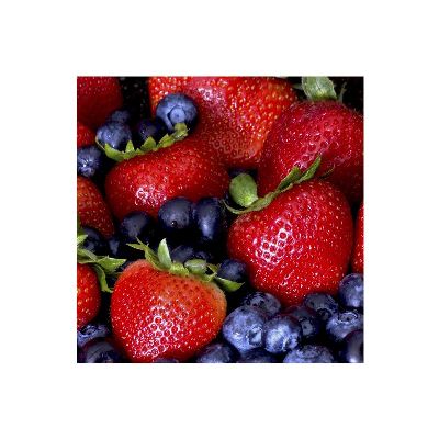 简约画-草莓果实