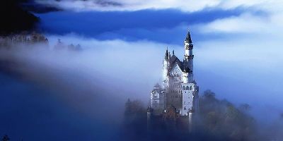 简约画-童话城堡 童话城堡,风景装饰画