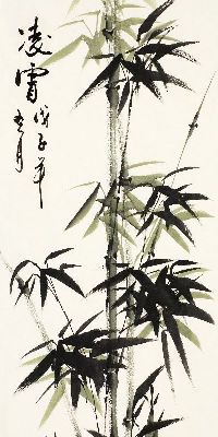 简约画-国画竹 竹,国画,水墨画