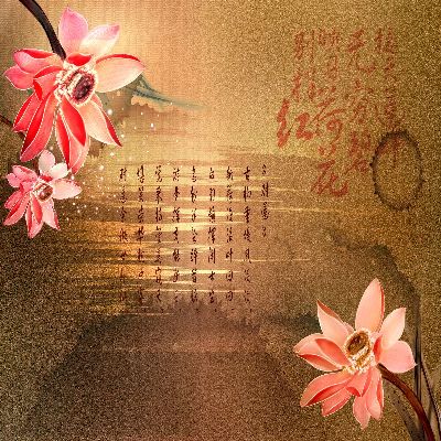 简约画-红莲花开 红莲,花饰装饰画